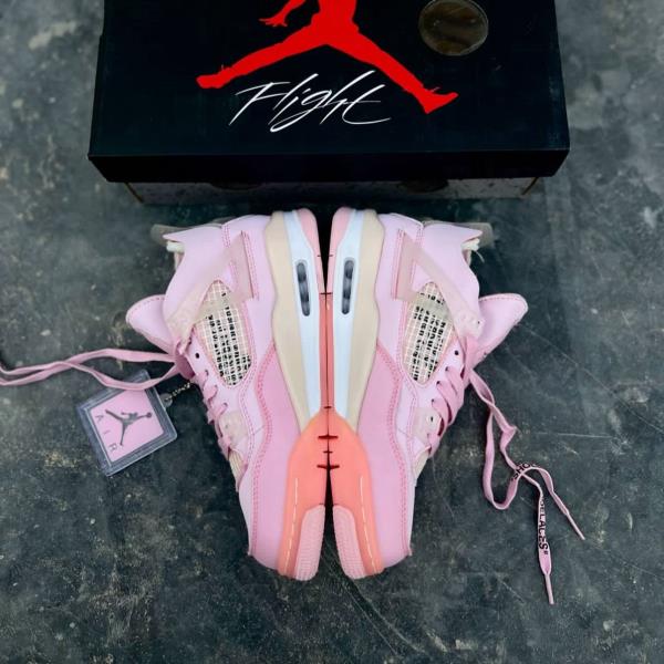 نایک ایر جردن 4 رترو اف وایت صورتی Nike Air Jordan 4 Retro x Off-White Pink