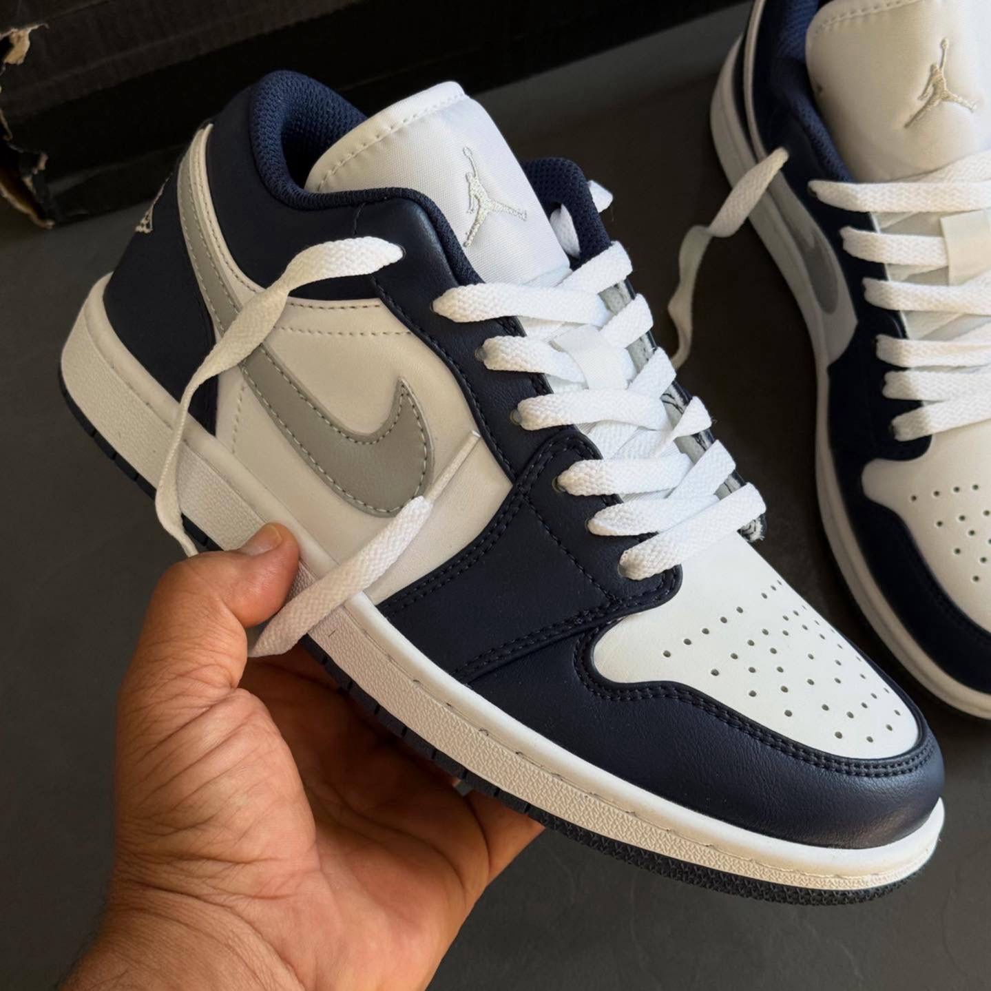 نایک ایر جردن وان سرمه ای Nike Air Jordan 1 Low